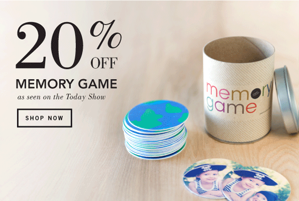 20% off Memory Game