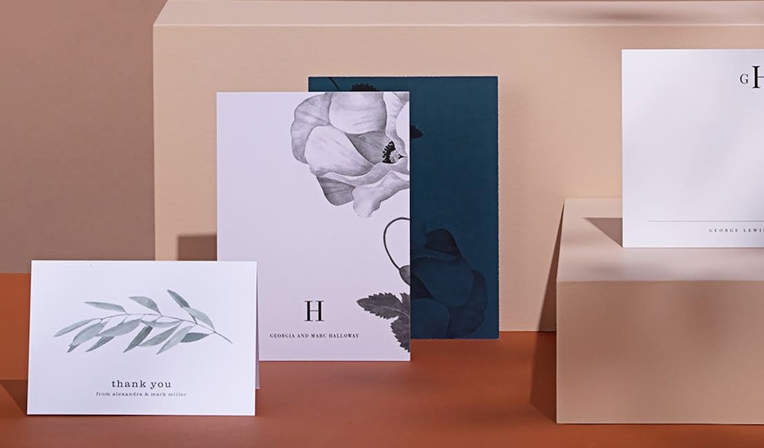 PERSONALIZED Flat Note Cards 4x6, Flower Notecard, Stationery Set