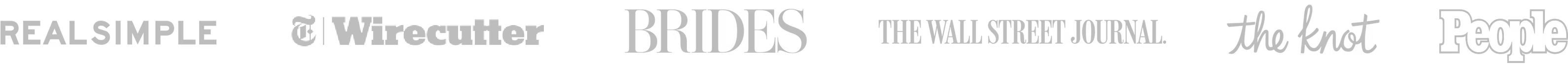 We're featured in Real Simple, Search Results Web Result with Site Links  Refinery29, Brides Magazine, The Wall Street Journal, The Knot, and People Magazine